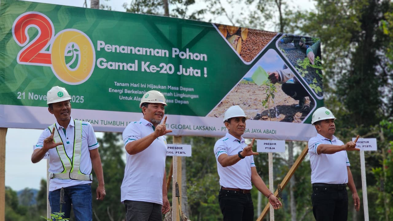 BJA Group Tanam Pohon Gamal ke-20 Juta, Wujudkan Komitmen Industri Wood Pellet Indonesia Bebas Deforestasi dan Berkelanjutan